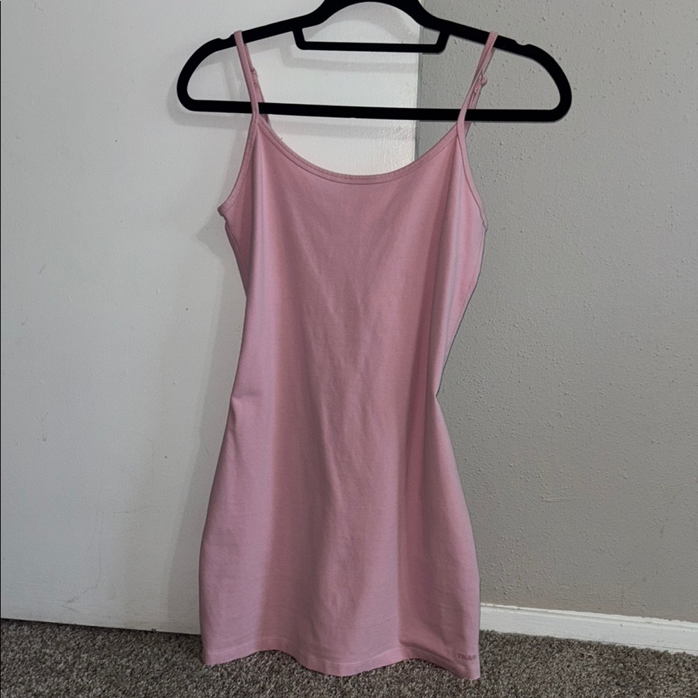 Aritzia Medium Pink Spaghetti Strap Dress
